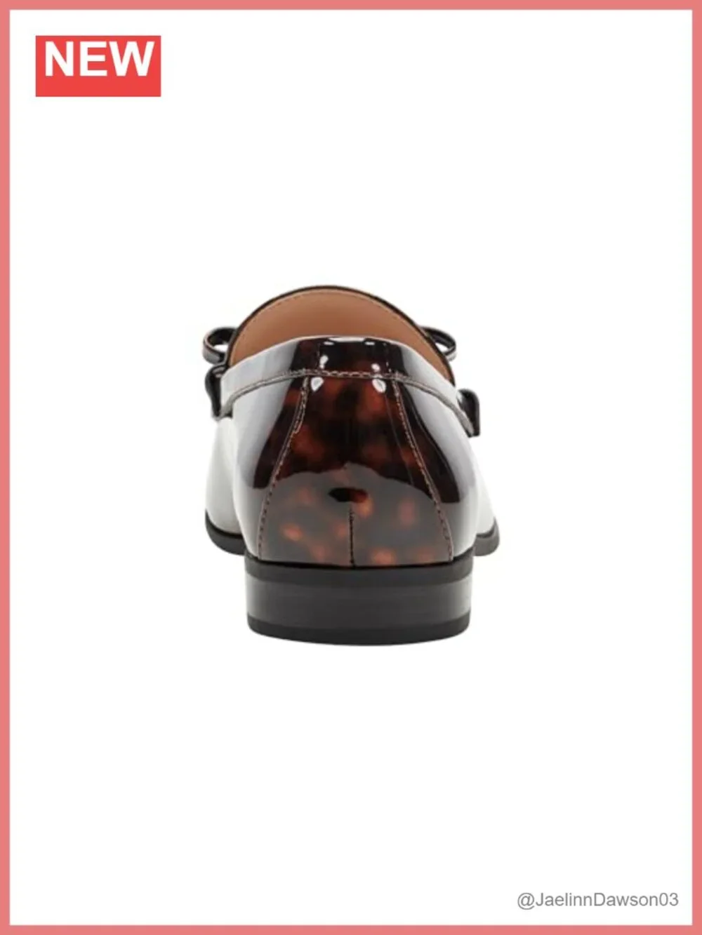 Faux Leather Bow Loafers Slip-On Almond Toe Cushioned Insole